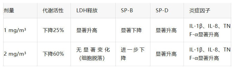 A549与Ci-hAELVi细胞共培养:一种用于气液界面暴露的新型人肺泡上皮模型 5 Zno暴露